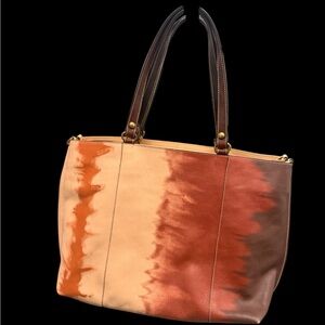 Sundance Brown and Orange Artistic Tote